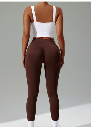  Back of High Shockproof Push-Up Sports Bra