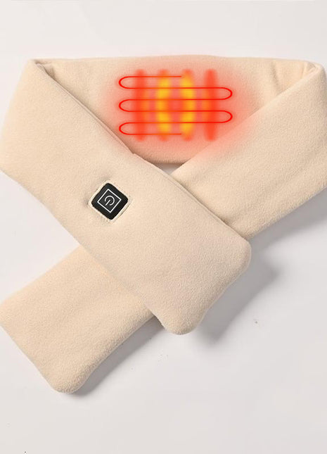 beige unisex heated scarfs