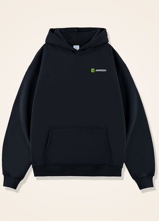 black 450gsm heavyweight hoodie