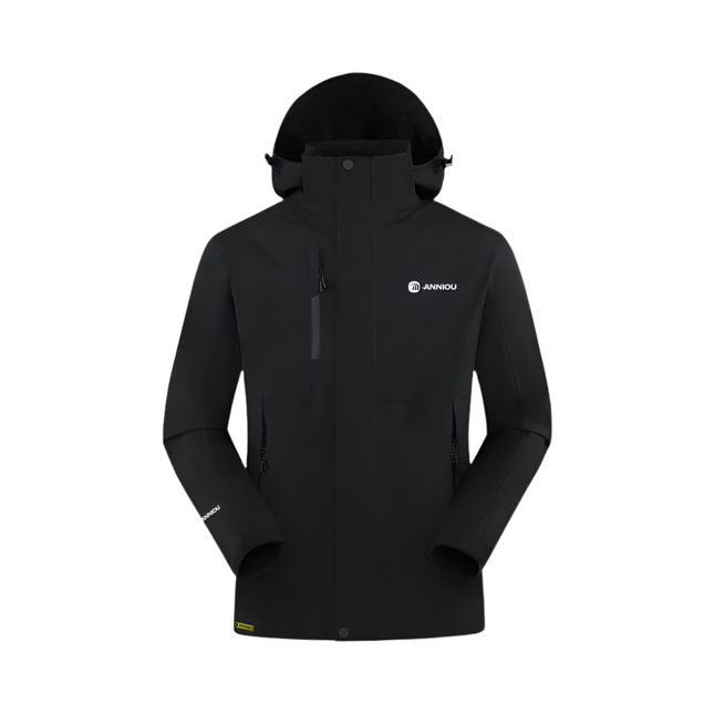 black detachable outdoor jacket