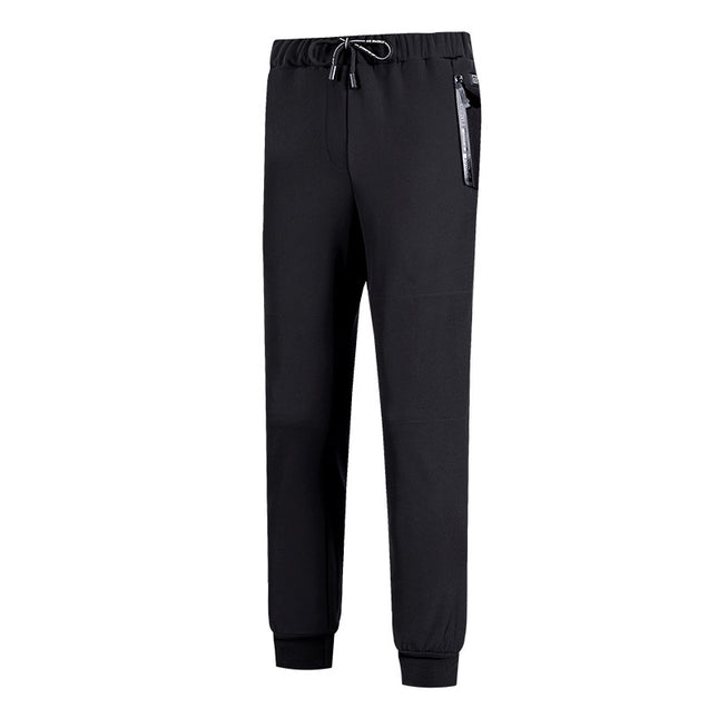 black heated fleece pants