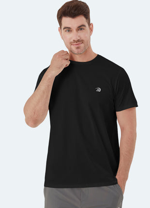 black mens upf 50 quick dry t shirt