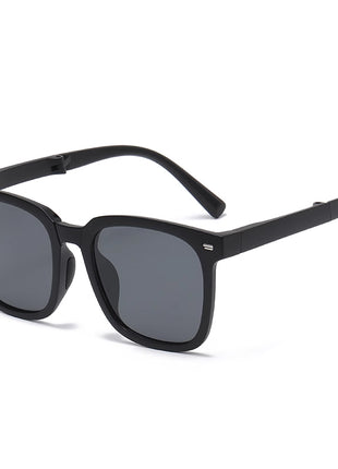 black pocket size foldable sunglasses