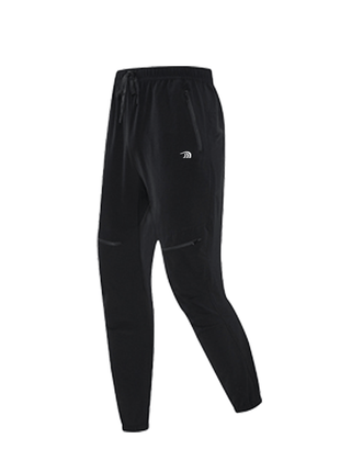 black quick dry athletic joggers
