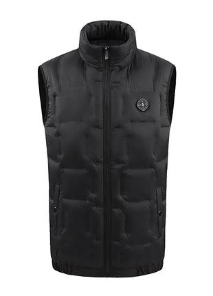 black smart 9 area heated gilet