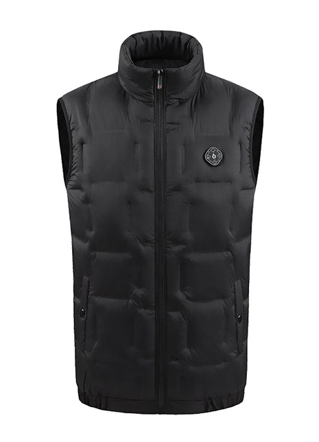 black smart 9 area heated gilet
