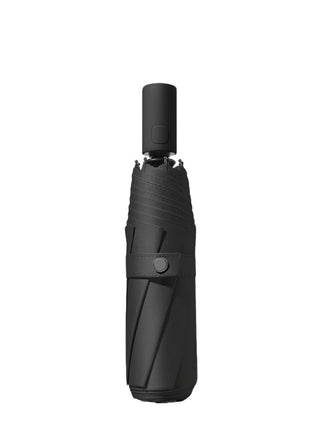 black thick black coated 3 fold auto umbrella