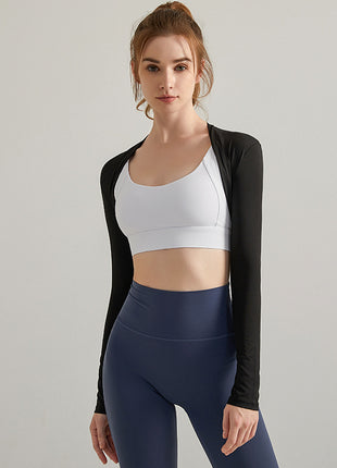 black uv protection arm sleeve shrug