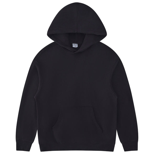 black washed hooded sweatshirt