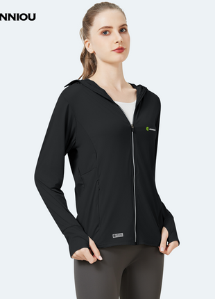 Raw Yarn Ice Silk Hooded Sun Protection Jacket