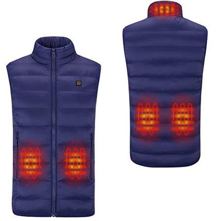 blue heated vest