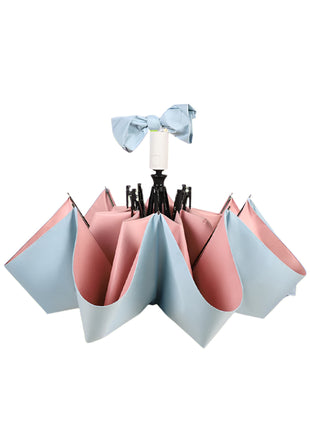blue pink automatic color coated umbrella