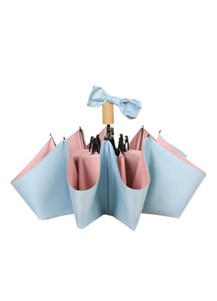blue pink manual color coated umbrella