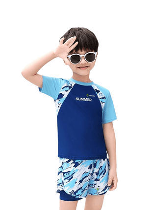 Boys' 2 - Piece Camouflage Swimwear Set - Sidiou Group