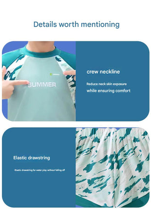 Boys' 2 - Piece Camouflage Swimwear Set - Sidiou Group