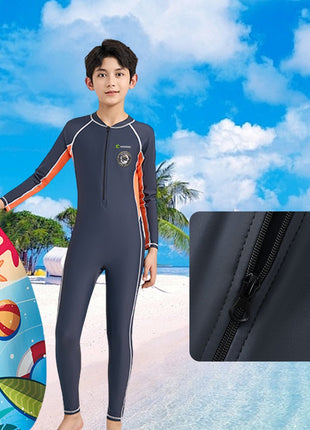 Boys’ Long Sleeve One - Piece Swimsuit - Sidiou Group
