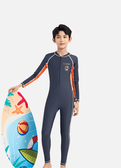 Boys’ Long Sleeve One - Piece Swimsuit - Sidiou Group