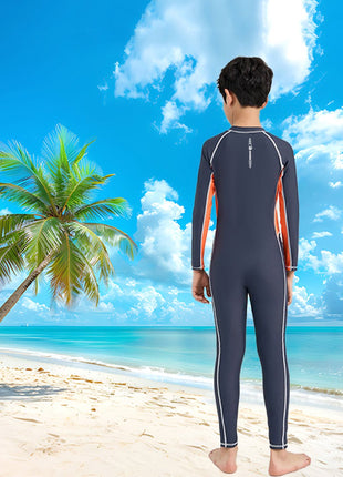 Boys’ Long Sleeve One - Piece Swimsuit - Sidiou Group