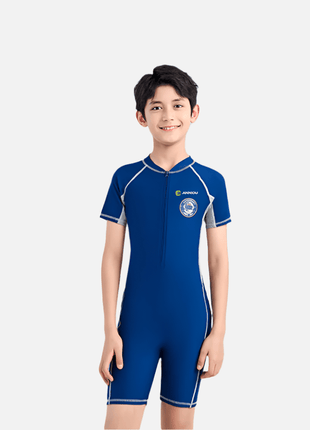 Boys' Short - Sleeved One - Piece Swimsuit - Sidiou Group