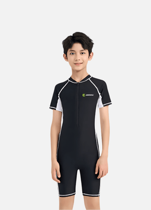 Boys' Short - Sleeved One - Piece Swimsuit - Sidiou Group