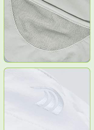 breathable  mesh fabric and reflective logo design