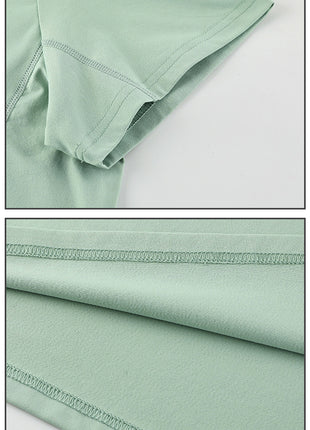 breathable sleeve hem stitching detail