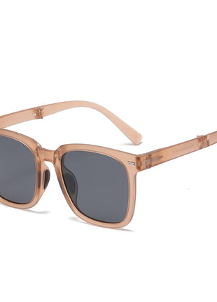 brown pocket size foldable sunglasses