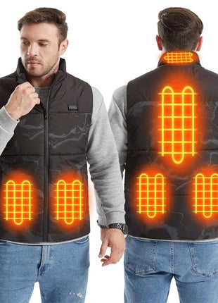 Camouflage Heated Gilet - Sidiou Group