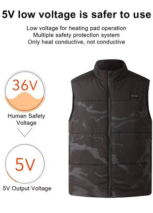 Camouflage Heated Gilet - Sidiou Group