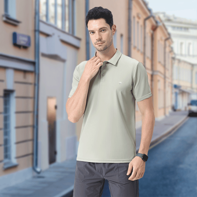 casual mens athletic polo shirt