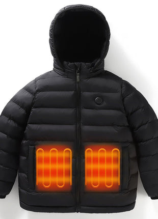 Children's 3 Area Hooded Heated Jacket - Sidiou Group