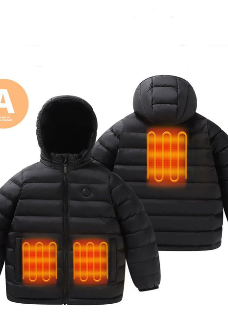 Children's 3 Area Hooded Heated Jacket - Sidiou Group