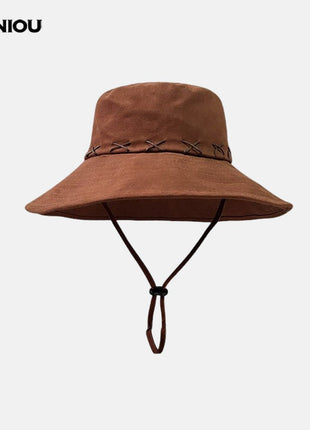 ANNIOU Sun Protection Western Cowboy Hat in coffee