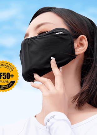 cooling ice silk uv protection face mask