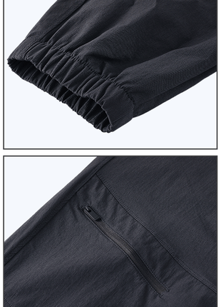 cuffed ankle hem and knee zip pocket design