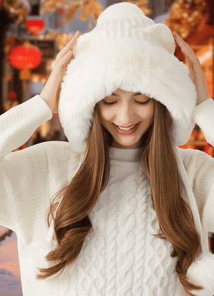cute cat ear winter hat