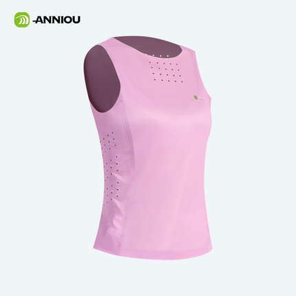 ANNIOU Marathon Elastic Seamless Vest for Unisex Wind Tunnel Anti-bacterial Breathable Fitness Running Quick-drying Tank Tops