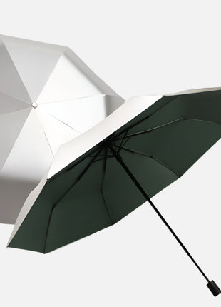 dark green manual titanium silver umbrella