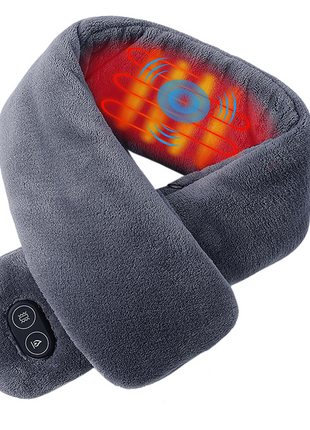 dark grey unisex heated massage scarf