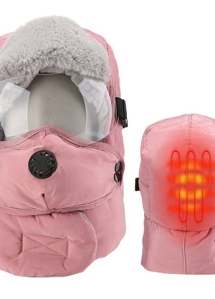 Detachable Goggles Fleece Heated Hat - Sidiou Group