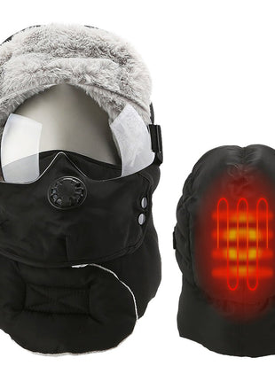 Detachable Goggles Fleece Heated Hat - Sidiou Group
