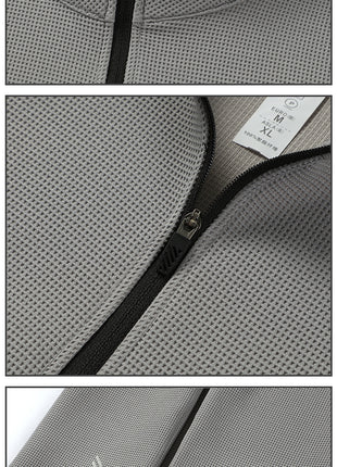 durable ykk zipper and reflective logo detail