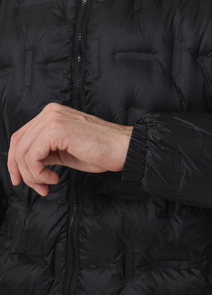 elastic cuff detail of Mens Heated Duck Down Jacket