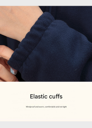 elastic cuffs heated hoodie jacket