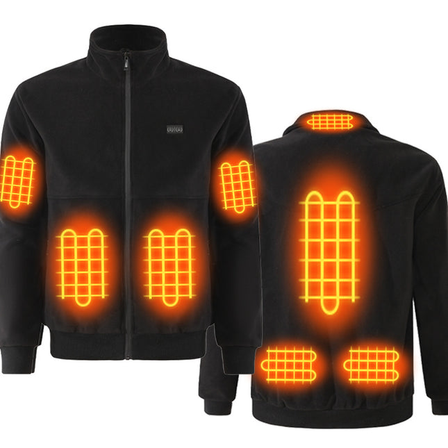 fleece heated electric jacket