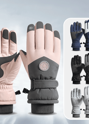 fleece lined waterproof thermal ski gloves