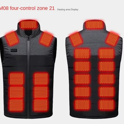 four control 21 area heated vest