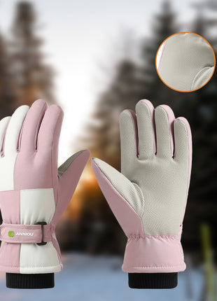 full palm anti slip silicone ski gloves