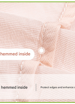 fully hemmed inside for durability 