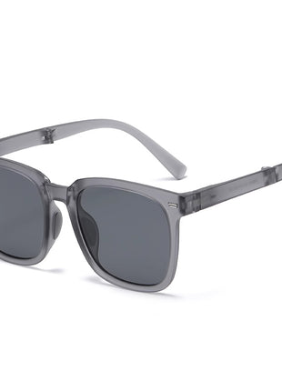 gray pocket size foldable sunglasses